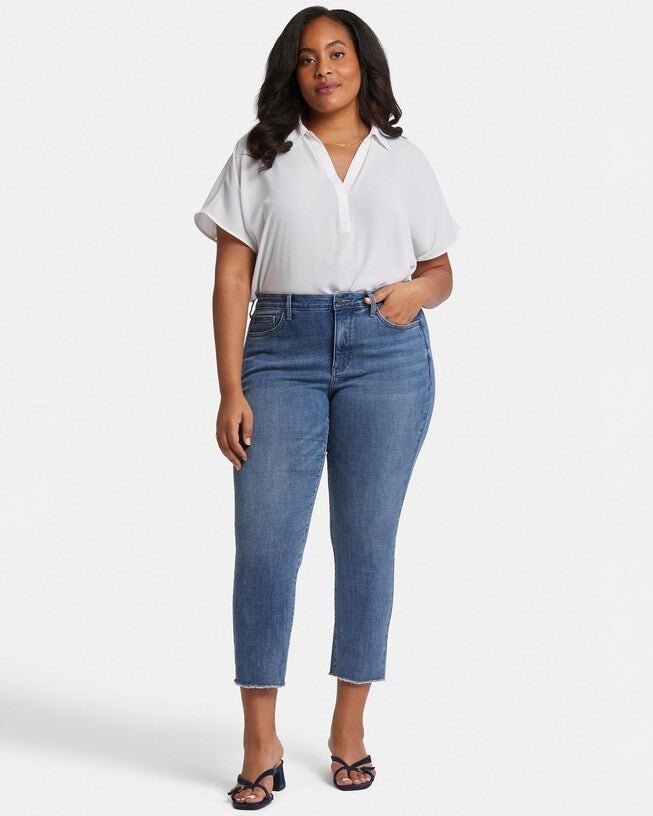 Sheri Ankle Fray Hem, Rockie / Medium Wash, hi-res image number 0