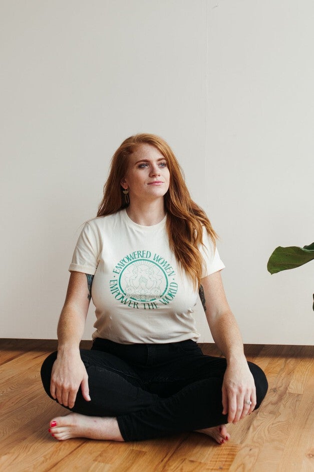 Empowered Women Empower The World Graphic T-Shirt, Light Green / Light Green, hi-res image number null