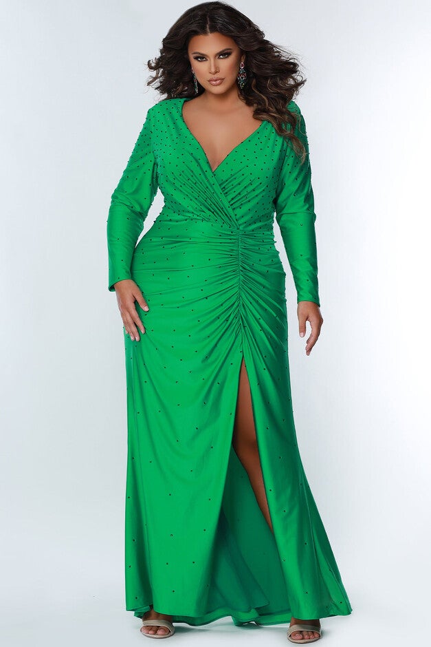 Power of Hue Formal Gown, Screamin Green / Kelly Green, hi-res image number null