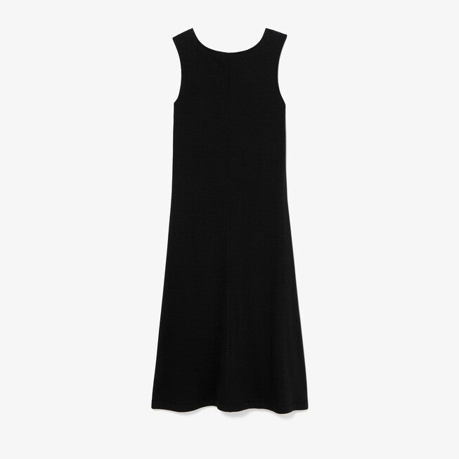 Milano Drape Dress - Plush Pima, Black / Black, alternate image number 4