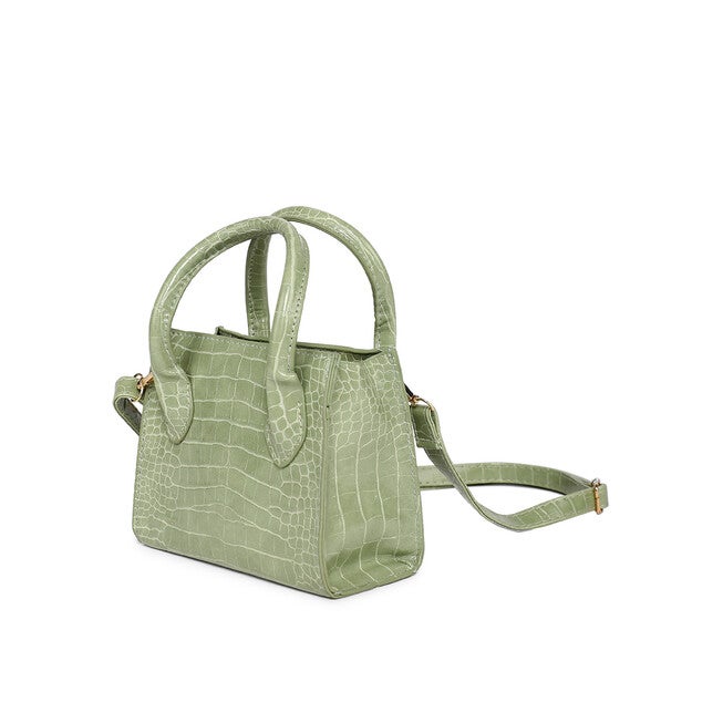 Haute Sauce Women's Croc Handbag, Sage Green / Sage Green, alternate image number null