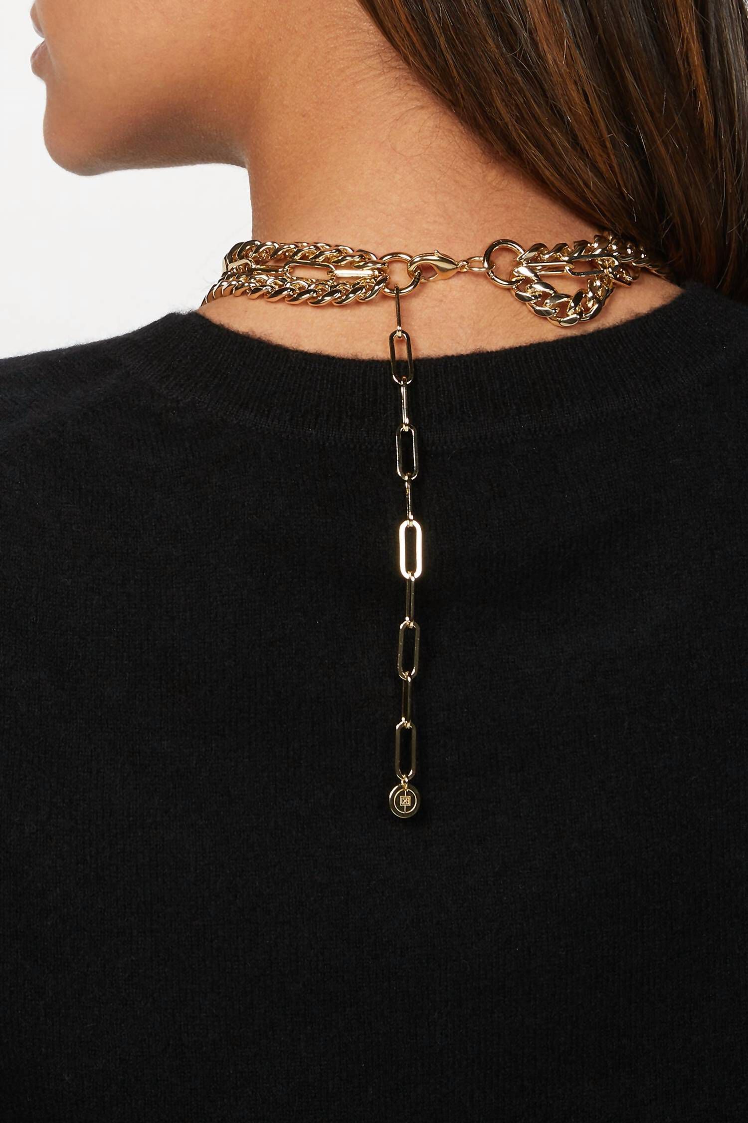 KINGSTON NECKLACE IN GOLD, Gold / Gold, alternate image number 2