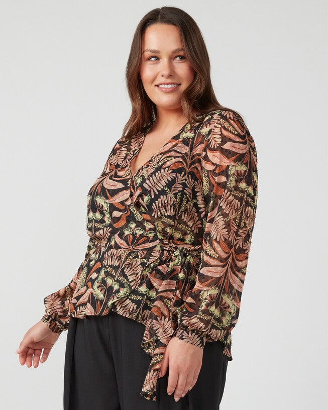 Thalia Blooms Top, Print / Beige, alternate image number 2