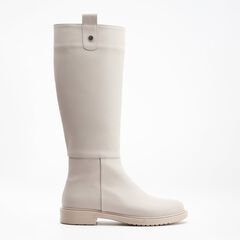 MAEVE - BEIGE KNEE HIGH RAIN BOOTS