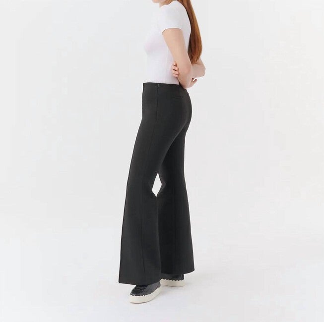 PONTE FLARE PANT IN BLACK, , alternate image number null