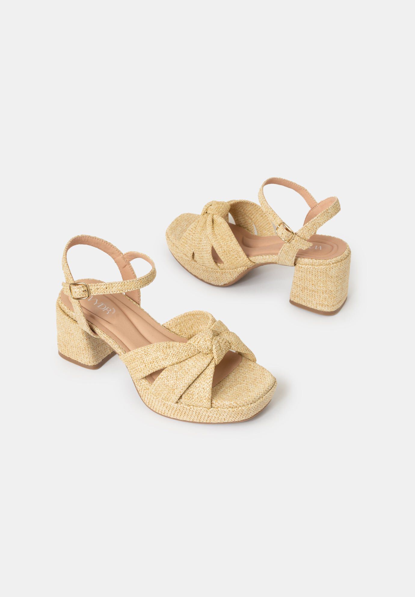 Daisy Vegan Platform Heels, Natural / Beige, alternate image number 3