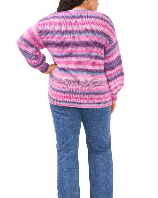 Maddie Roving Sweater, Berry Hibiscus / Lilac, alternate image number null