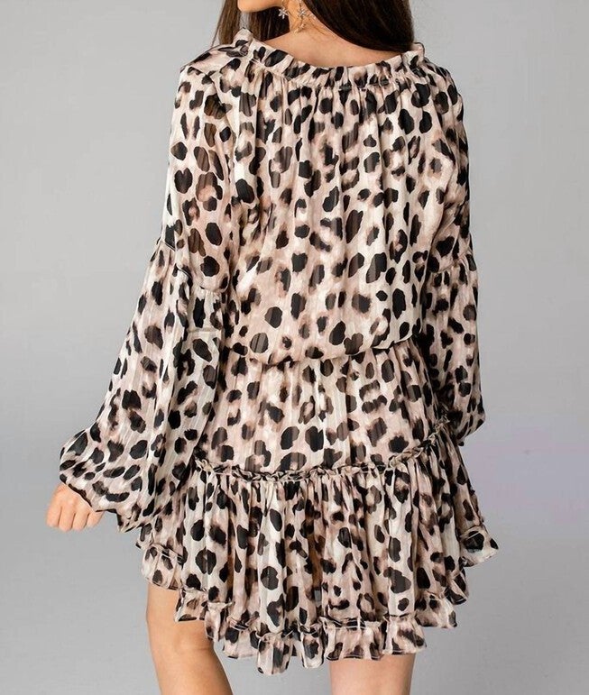 ZOZO ELASTIC WAIST MINI DRESS IN OREO, Oreo / Black, alternate image number null