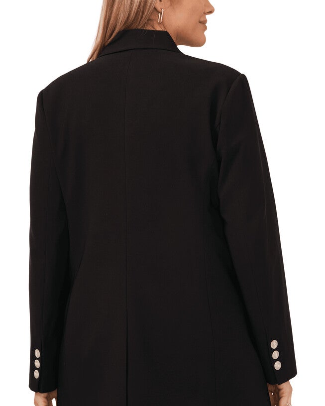 Kinsley Notch Collar Blazer, RICH BLACK / Black, alternate image number null