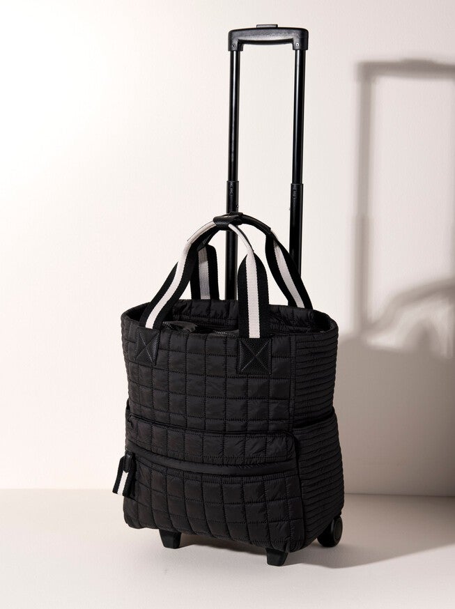 Ezra Roller Tote, Black / Black, hi-res image number 0
