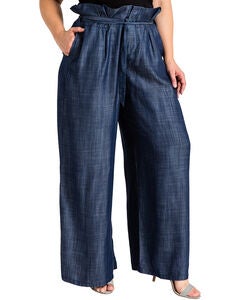Plus Size Blue Pants For Women