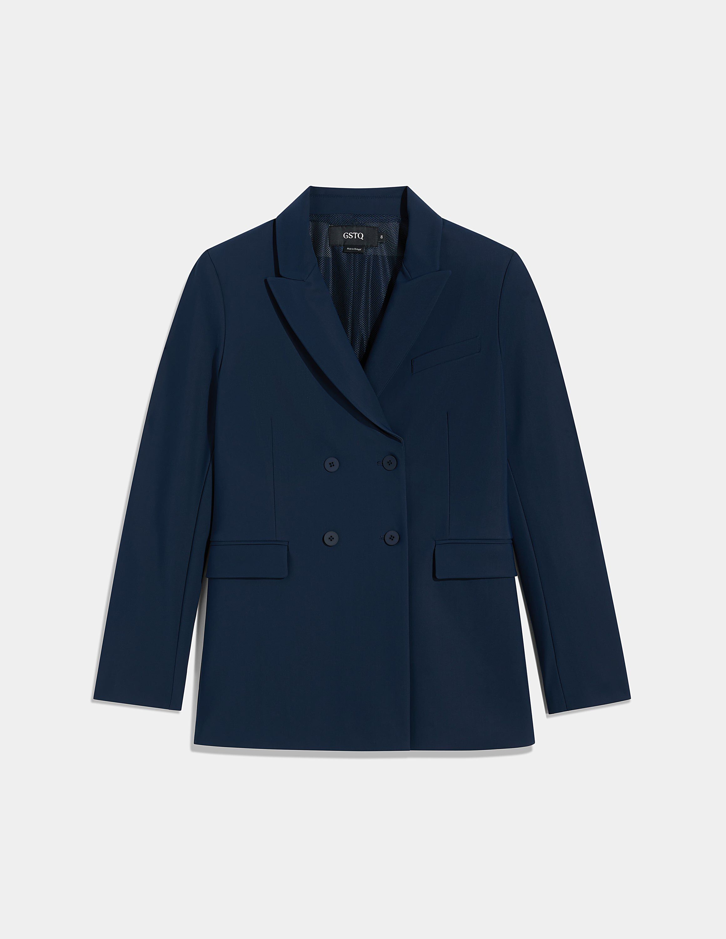 Double Breasted Blazer, Navy / Navy, hi-res image number 0