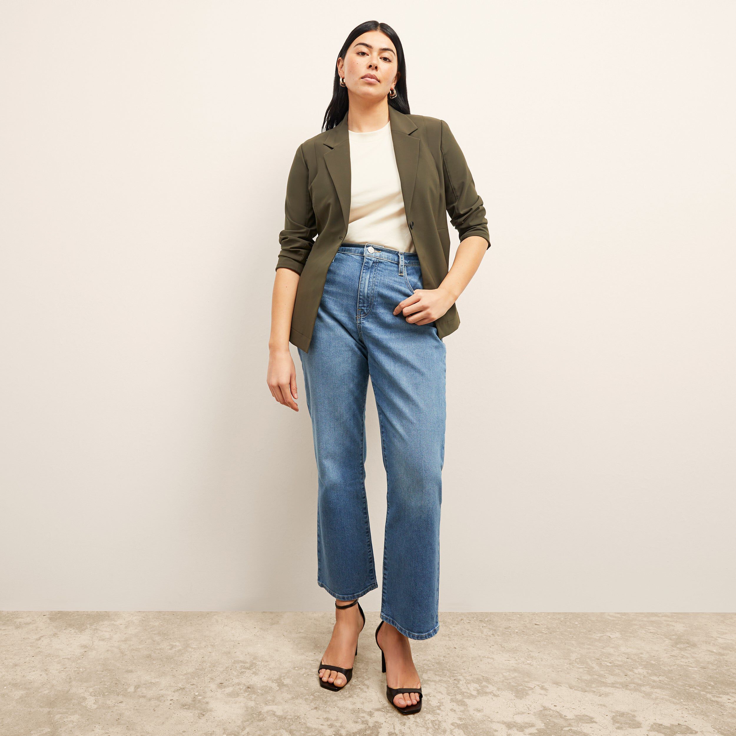 Moreland Travel Blazer - OrigamiTech, Olive / Olive Green, alternate image number 2