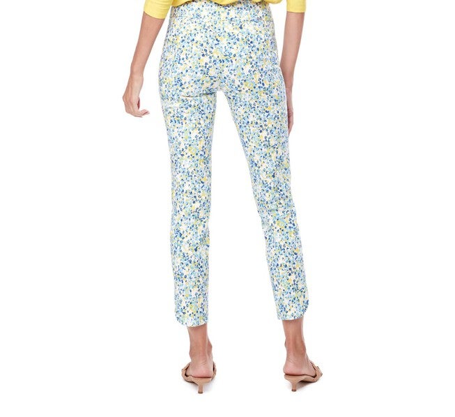 SPECKLES PRINT PANT IN BLUE/YELLOW, , alternate image number null