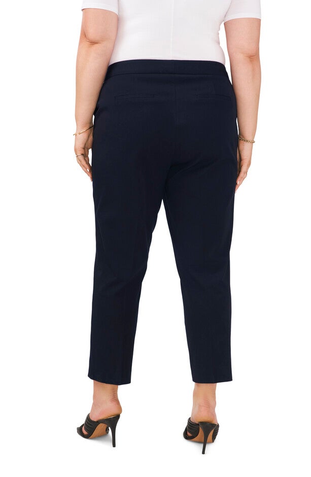 Front Zip Slim Leg Bi-Stretch Twill Pant, Classic Navy / Navy, alternate image number null