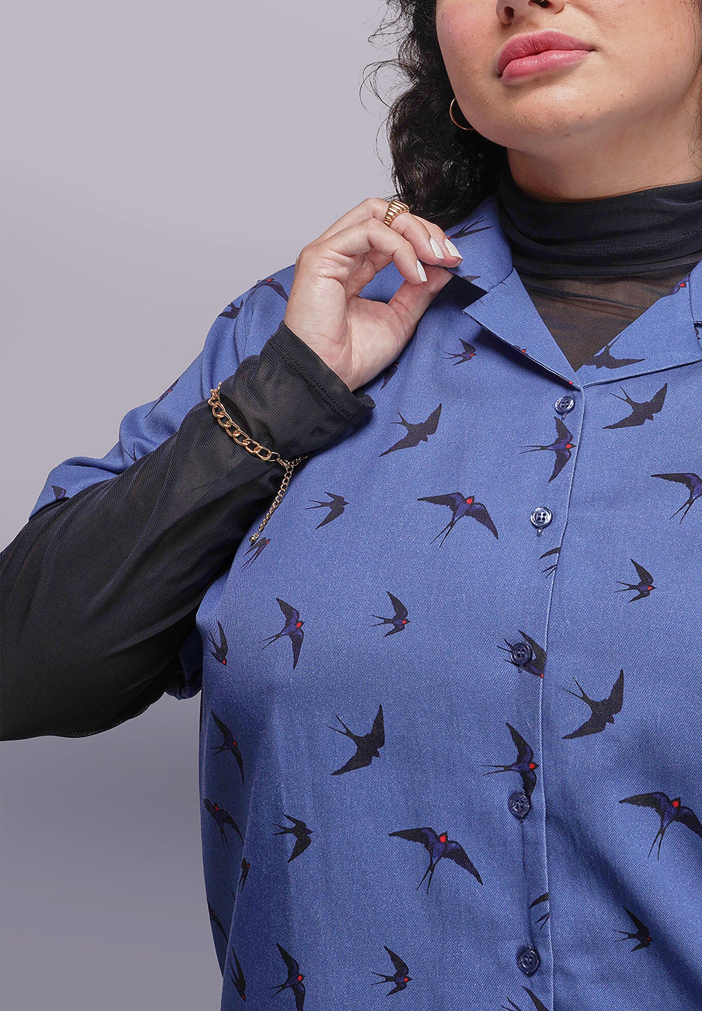 The Everyday Camp Button Up, SWIFT OXFORD BLUE / Dusty Blue, alternate image number 3