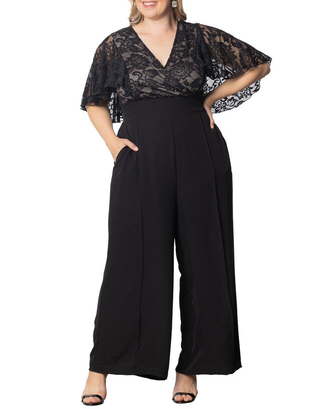 Helena Lace Jumpsuit, BLACK NOIR / Black, hi-res image number null