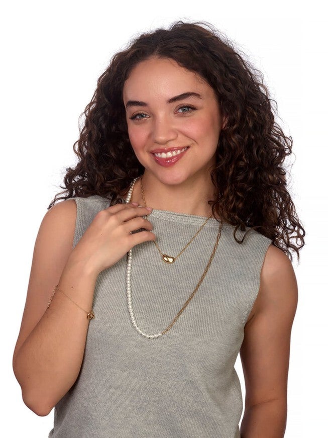 Moonbean Necklace, Gold / Gold, alternate image number null