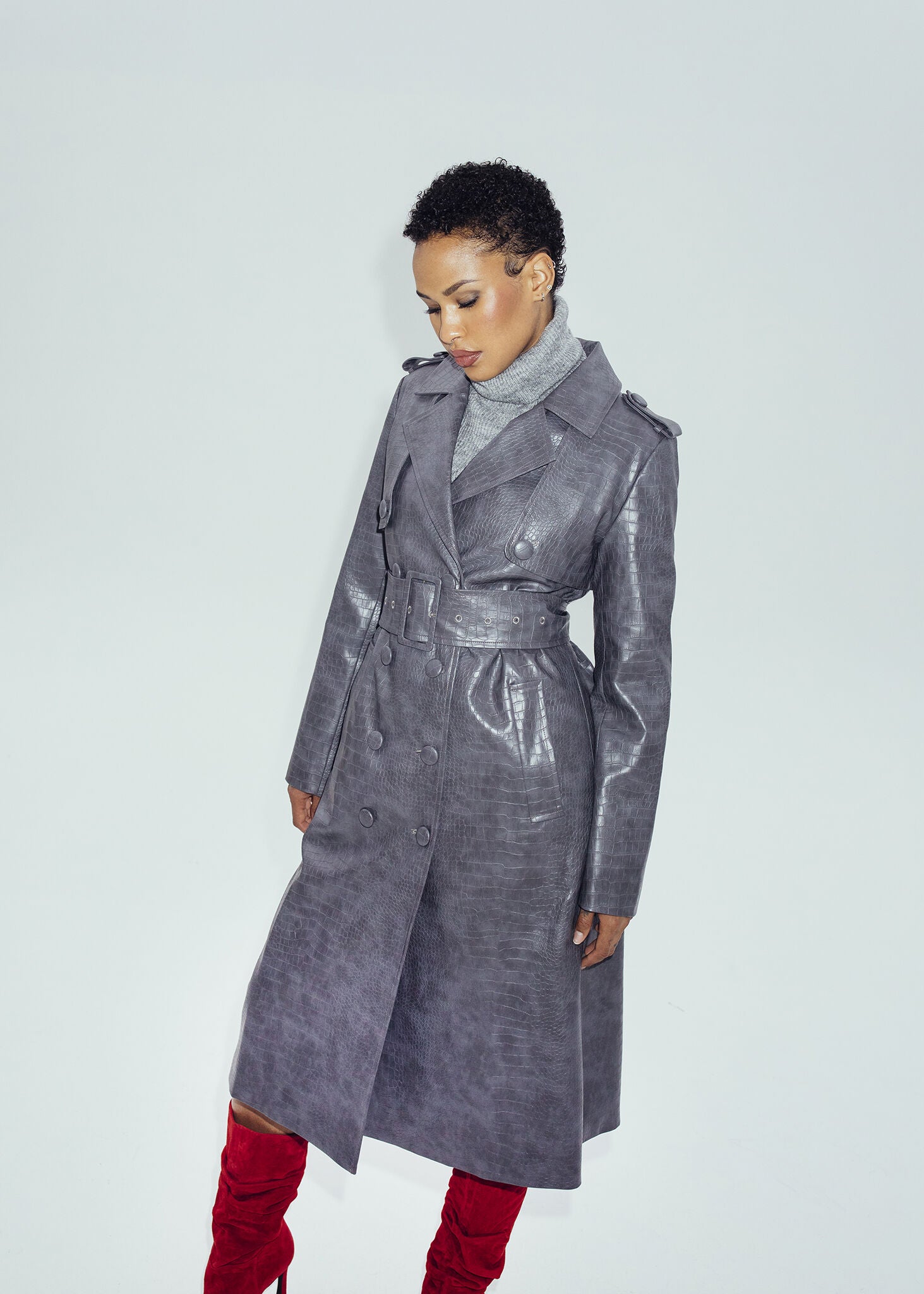 Jodi Trench, GREY / Cool Gray, alternate image number 2