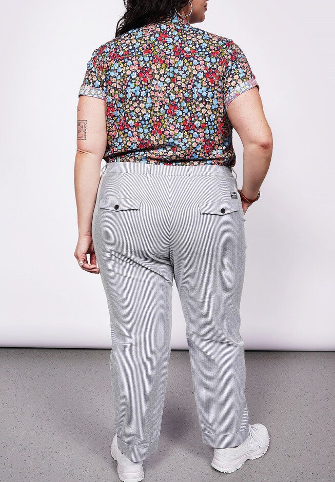 The Empower Seersucker Trouser, NAVYWHITE / Navy, alternate image number 1