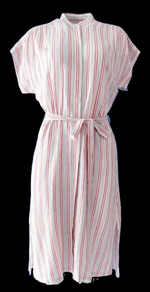 ASTRID DRESS IN TERRACE STRIPE, Terrace Stripe / White, alternate image number null