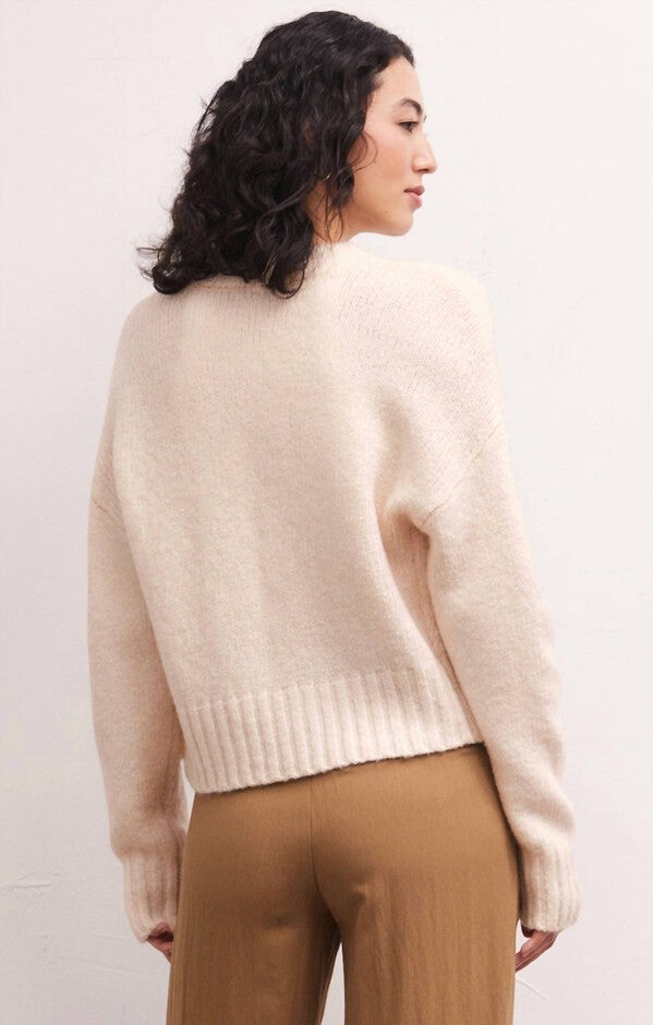 ALLEGRA CARDIGAN IN SANDSTONE, , alternate image number null