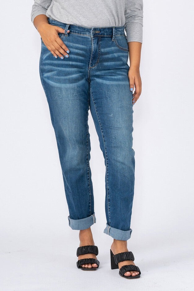 High Rise Boyfriend - Sandra, SANDRA / Medium Wash, alternate image number 3