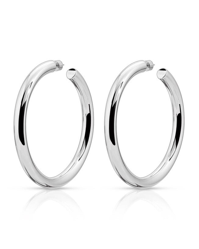 1.5 inches Kelly Hoops Silver, Silver / Silver, hi-res image number 0