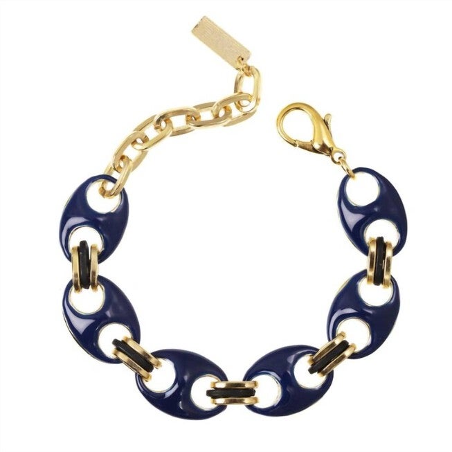 AMHERST REVERSIBLE BRACELET IN NAVY/FOREST GREEN, NavyForest Green / Navy, hi-res image number null