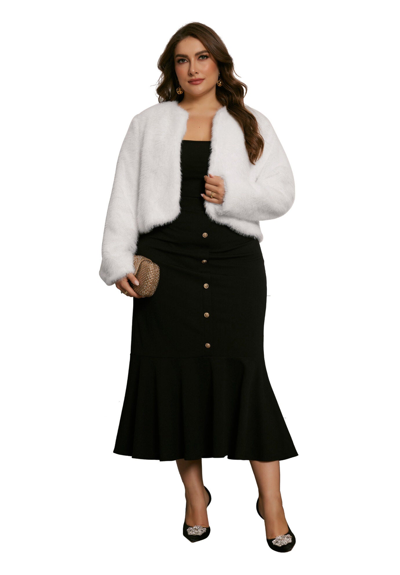 ジャケット・アウター DIANTE shaggy foodie loose coat SHAGGY FAUX FUR JACKET｜Motf