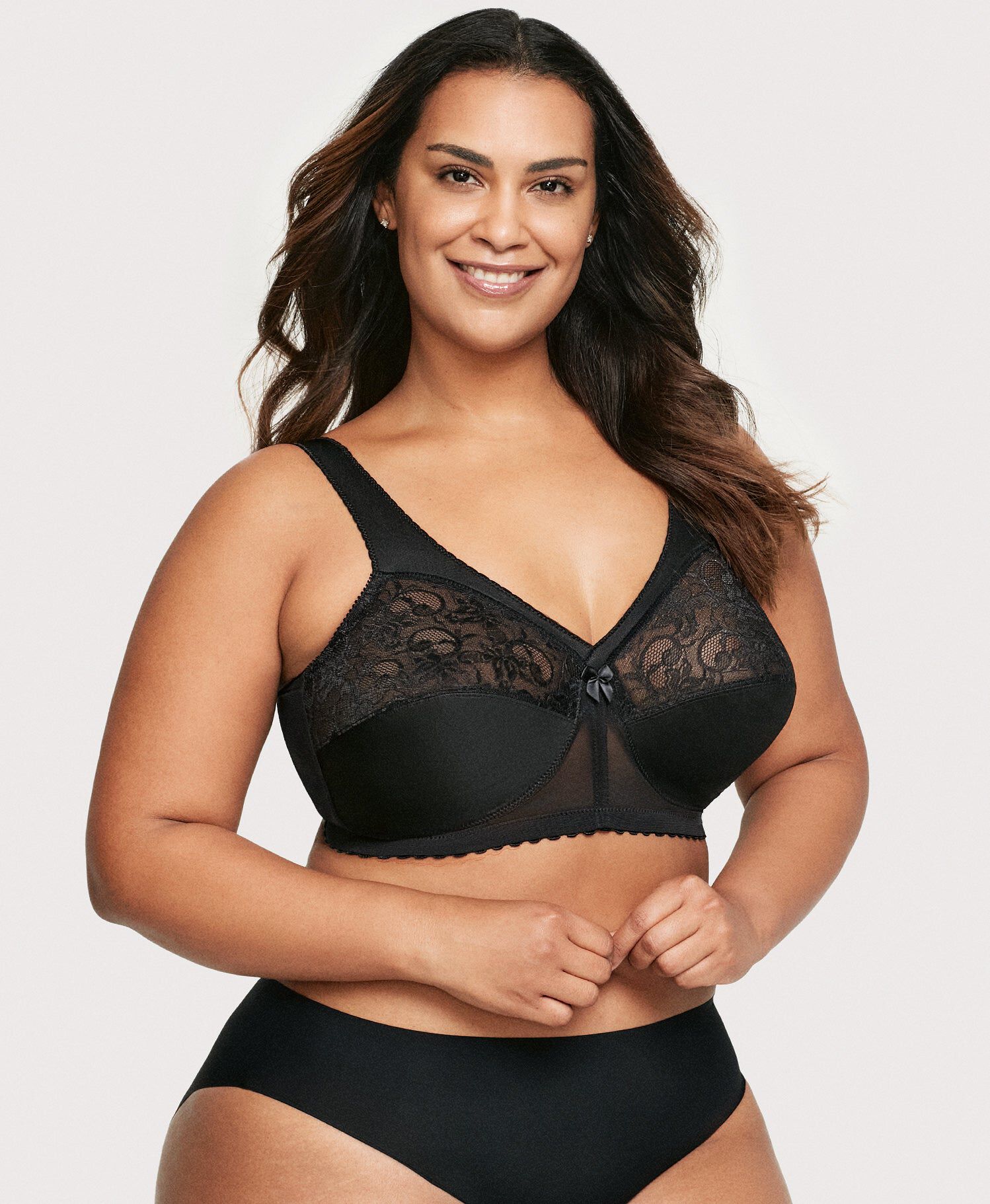 MagicLift Original Support Bra, Black / Black, alternate image number 3