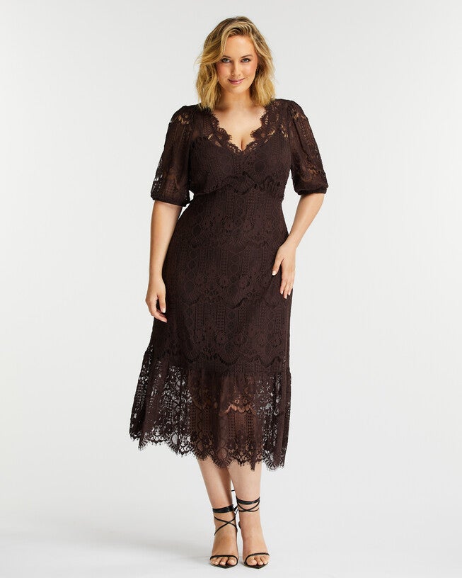 Lucca Dress, Chocolate / Brown, hi-res image number 0