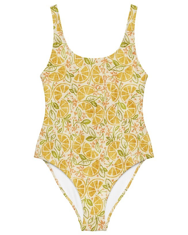 Vintage Citrus One-Piece Swimsuit, , alternate image number 3