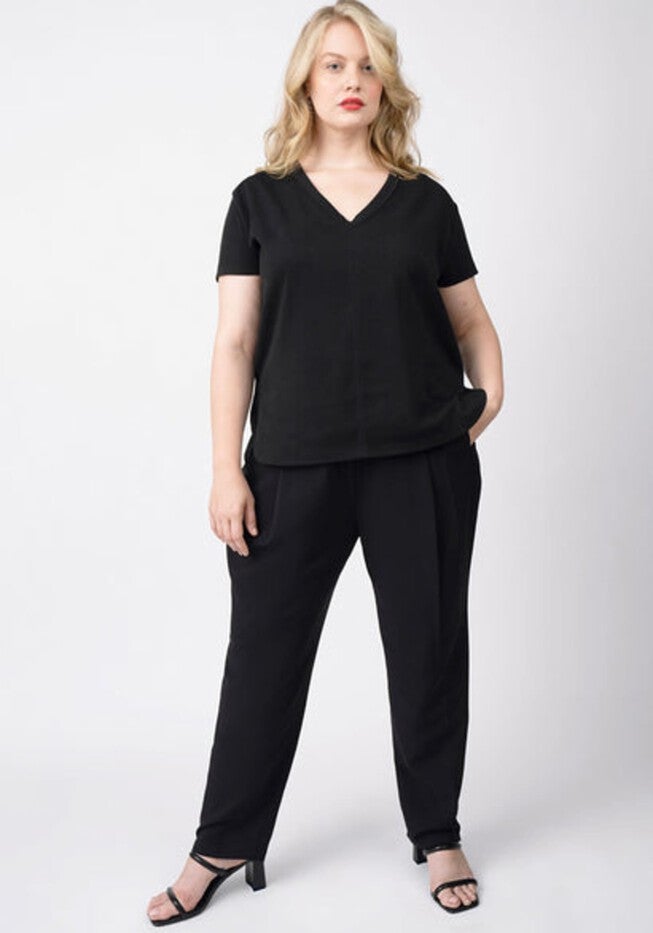 COOLROSE LUXE REVERSIBLE TEE SHIRT, Jet Black / Black, alternate image number 4