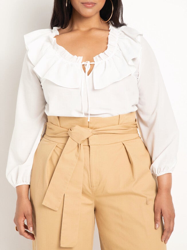 Khloe Ruffle Blouse, , alternate image number null