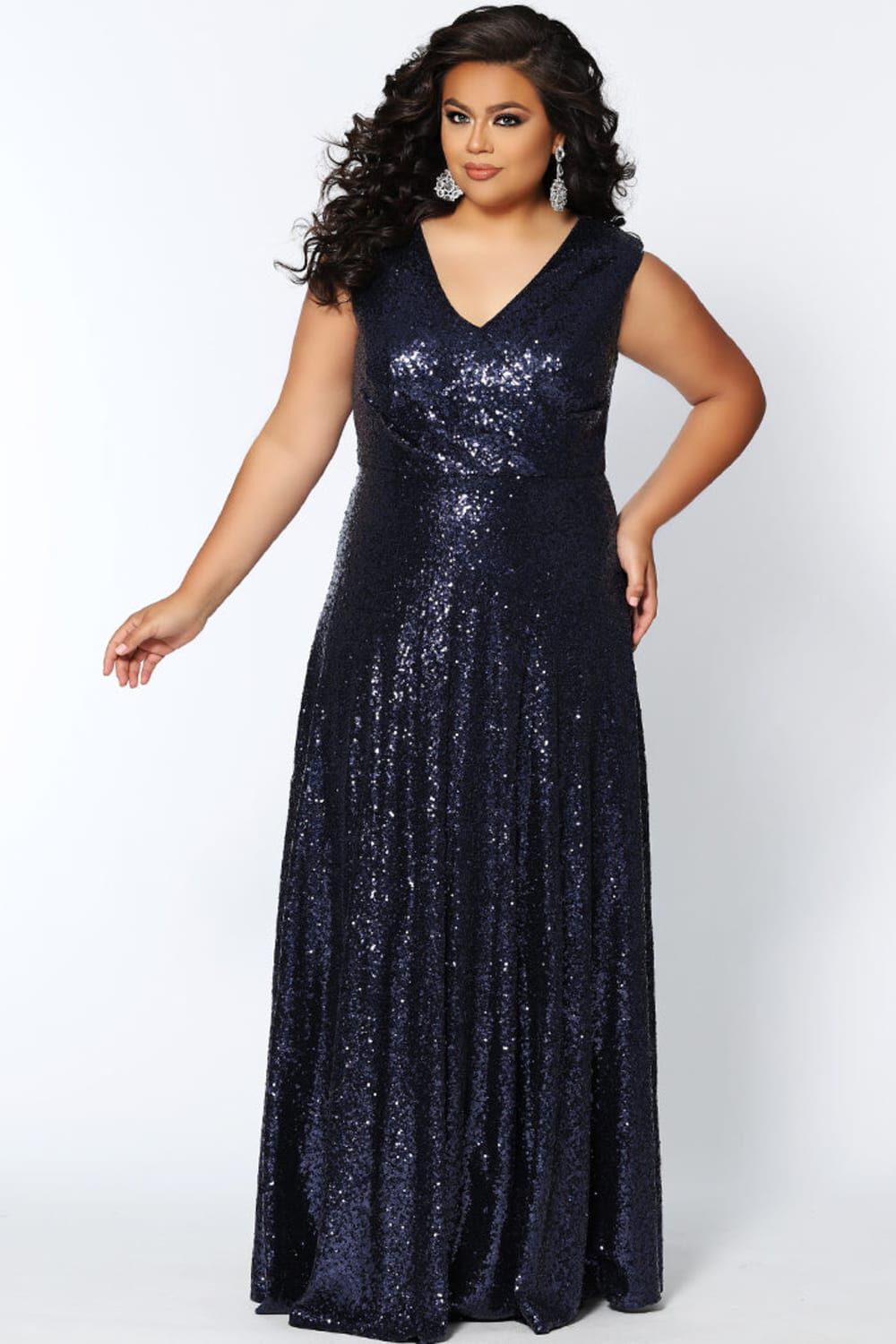 City Lights Formal Gown, Navy / Navy, hi-res image number 0