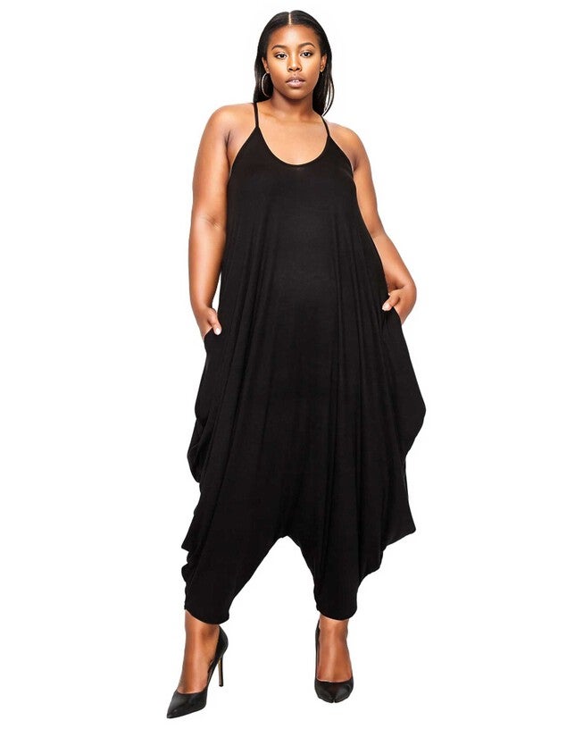 Quinn Pocket Jumpsuit, Black / Beige, hi-res image number 0