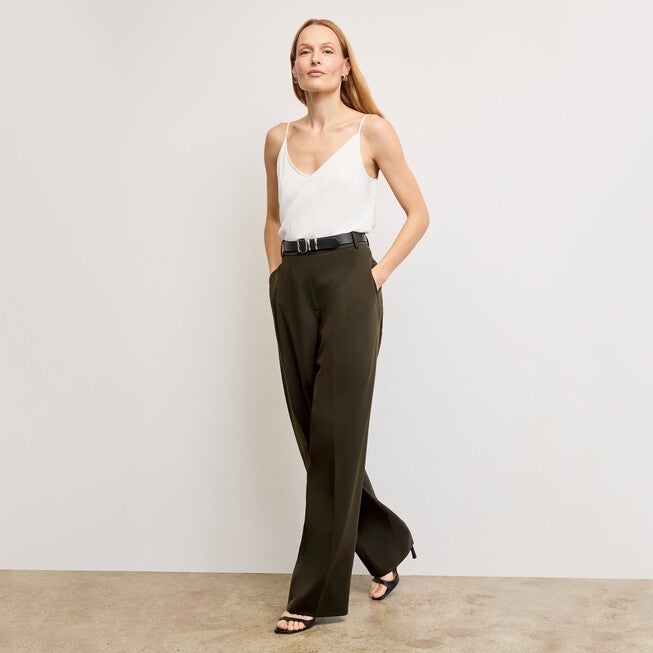 Lisey Cami - Washable Silk, Ivory / Ivory, alternate image number 4