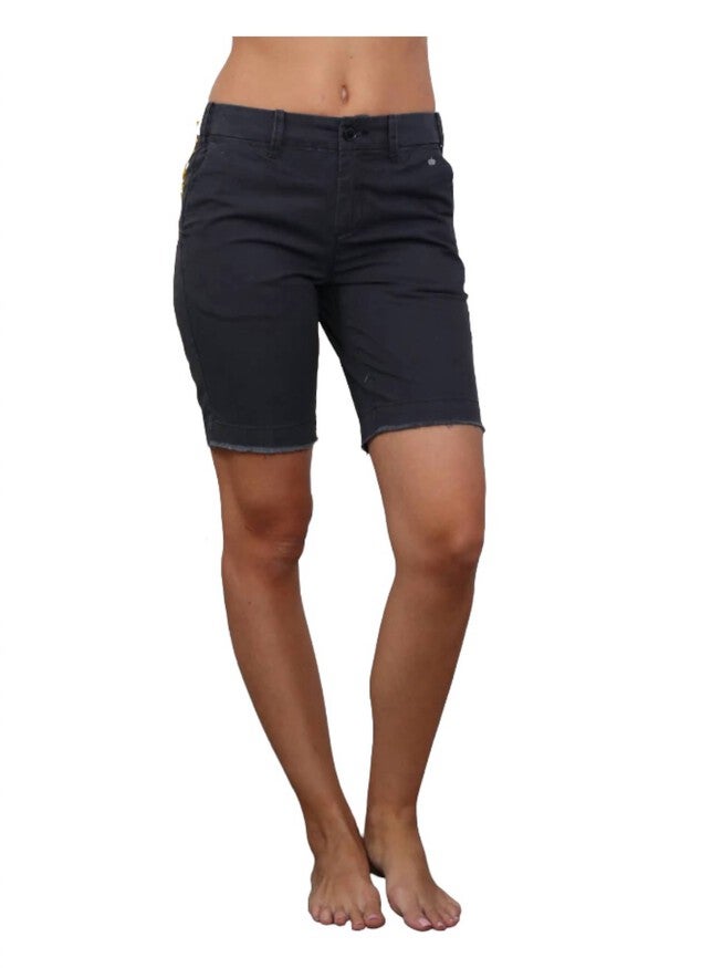Cut Off Bermuda Short, Washed Black / Black, hi-res image number 0