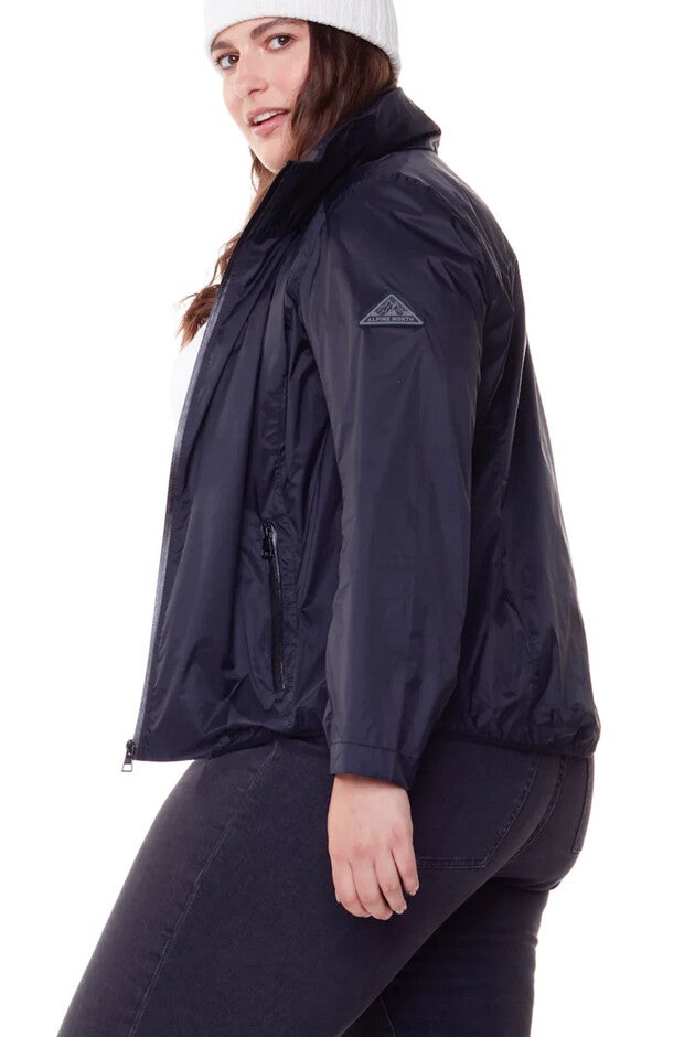 Women's Plus Size - PELLY | Recycled Ultralight Windshell Jacket, Black / Black, hi-res image number 0