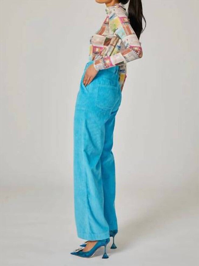 MIKE PANT IN CYAN, Cyan / Light Blue, alternate image number null