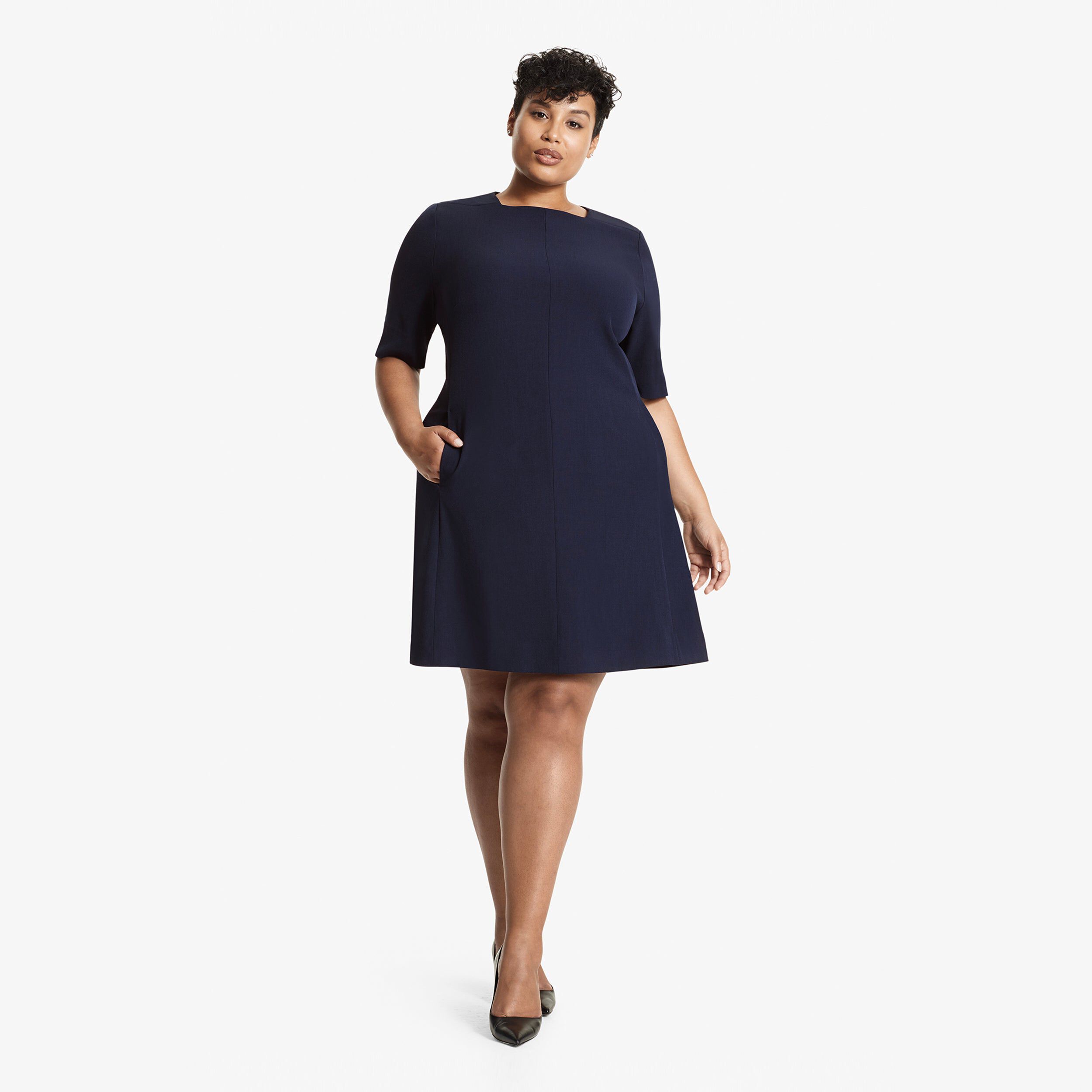 Emily Dress - WonderTex, Galaxy Blue / Purple, alternate image number 2