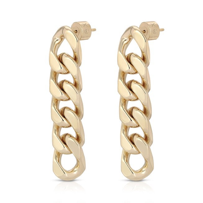 Taraji 5 Link Drop Earrings Gold, Gold / Gold, hi-res image number 0