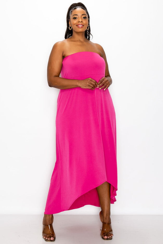 ADRIANNE HIGH LOW DRESS, , alternate image number null