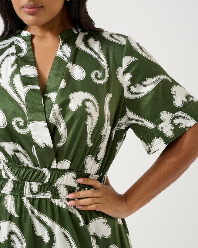 Sandswept Dress, Print / Kelly Green, alternate image number 6