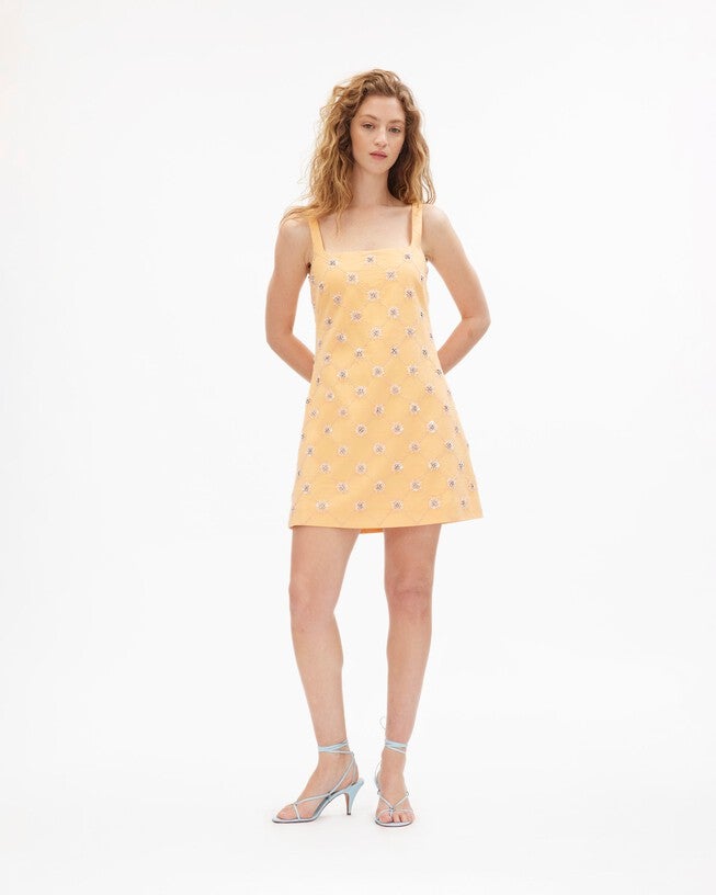 Barton Dress, Cantaloupe / Orange, alternate image number 1