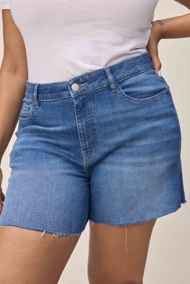 VVI PLUS - RELAXED JEAN SHORT | WATERSONG, WATERSONG / Light Blue, alternate image number 3