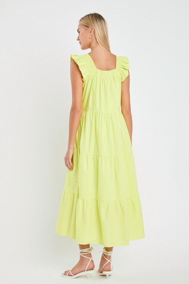 RIO MIDI DRESS, Lime / Light Green, alternate image number null