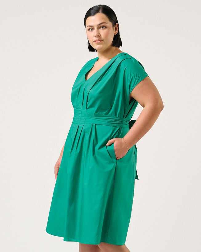Rebekah Dress, Emerald / Kelly Green, alternate image number 3