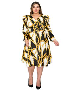 CALLIE FLARE MIDI DRESS